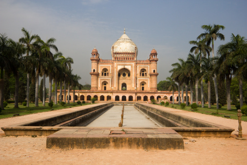 Baber's Tomb is part of the historic complex surrounding Humayun's Tomb in Delhi.