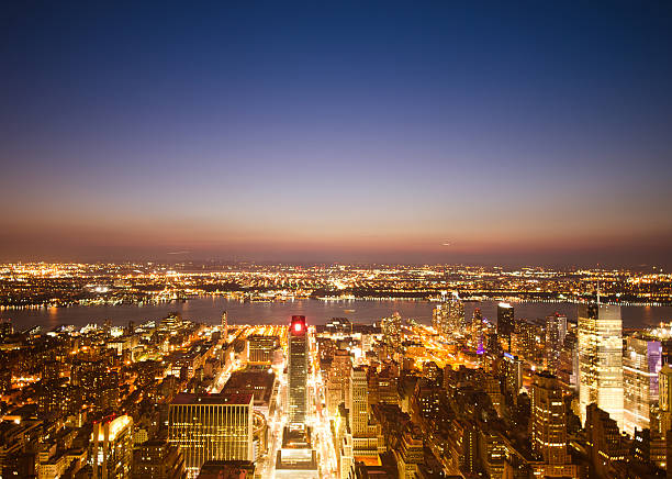 istock Aerial View over Times Square in night 157731903