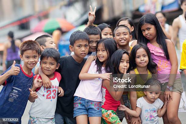 Photo libre de droit de Groupe De Happy Kids banque d'images et plus d'images libres de droit de Philippines - Philippines, Enfant, Philippin