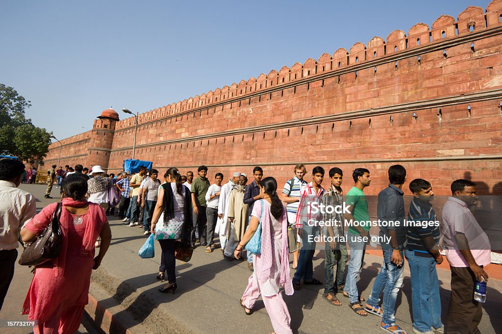 빨간색 포트 중 델리, 인도 - 로열티 프리 Mughal Empire 스톡 사진