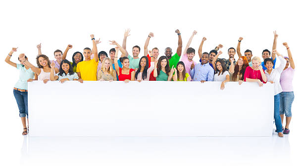 istock Diverse group of young people celebrating 157732309