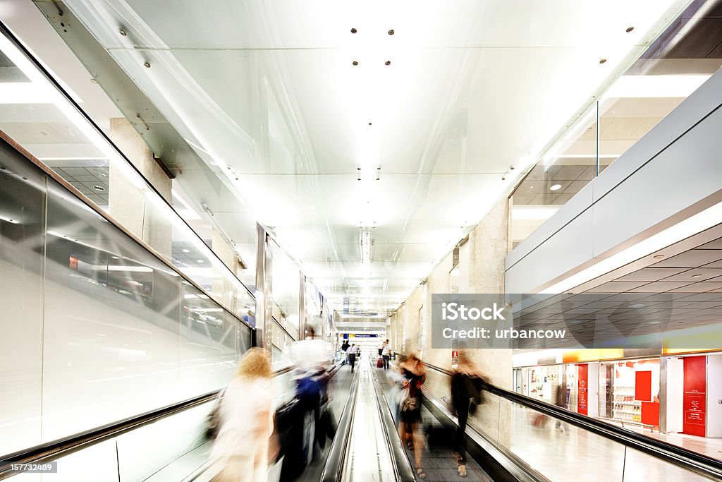 Escadas rolantes do shopping centre - Royalty-free Cliente Foto de stock