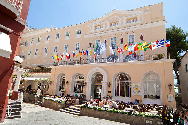 Grand Hotel Quisisana, Capri, Itália - fotografia de stock