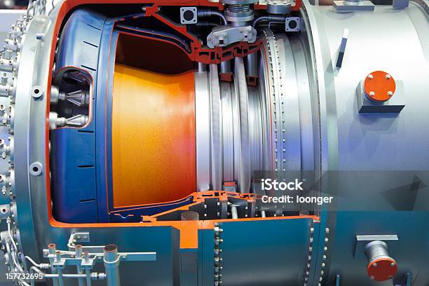 Szczegóły Przemysłowe Turbina Gazowa Toczenia - zdjęcia stockowe i więcej obrazów Kompresor - Kompresor, Przemysł, Sprężarka