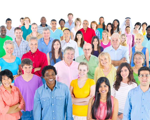 istock Large group of multi ethnic real people 157732794
