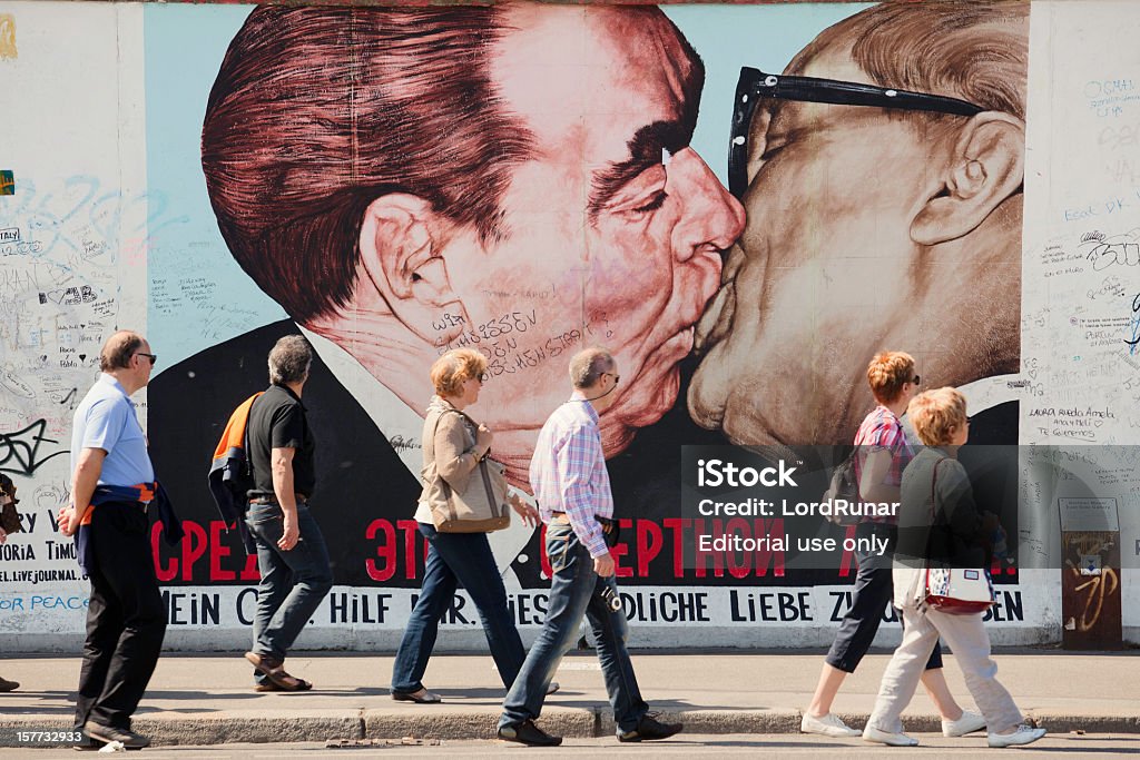 East Side Gallery - Lizenzfrei Berliner Mauer Stock-Foto