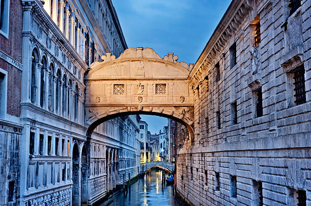 Bridge of Sighs, Venice stock photo