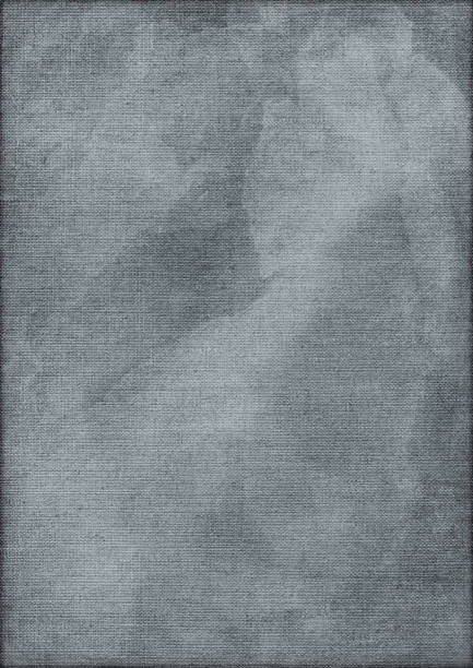 istock Hi-Res Artist's Linen Duck Canvas Mottled Vignette Grunge Texture 157732980