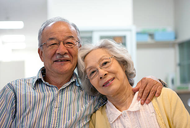istock Beautiful mature japanese couple 157733035