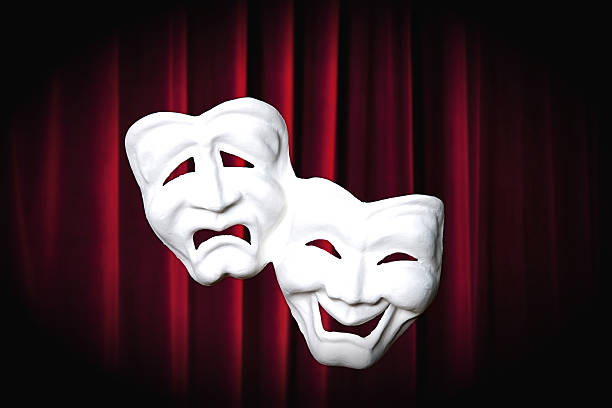 theater masks theater masks comedy mask stock pictures, royalty-free photos & images