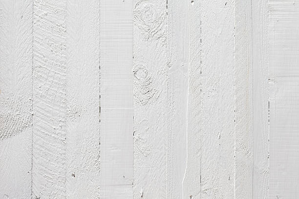 Old white wooden fence background.