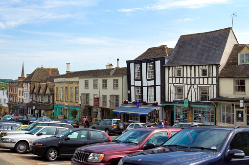 London, England. Street view of Highgate. The Gatehouse is an independent local pub, restaurant and beer garden, located in the picturesque heart of Highgate Village.