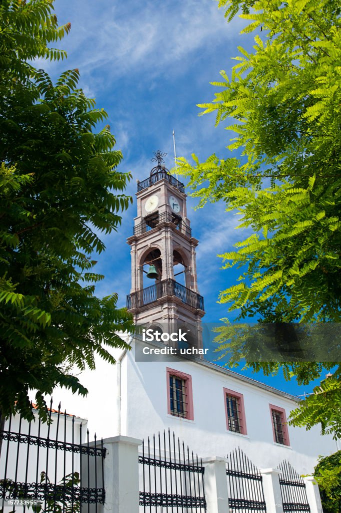 Bozcaada 시계탑 - 로열티 프리 0명 스톡 사진