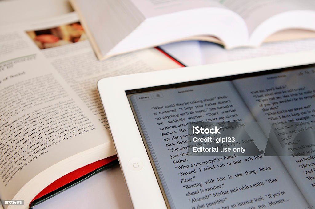 Modern learning  E-Reader Stock Photo