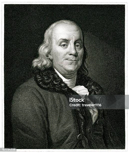 Benjamin Franklin Stock Illustration - Download Image Now - Benjamin Franklin, Portrait, Fine Art Portrait