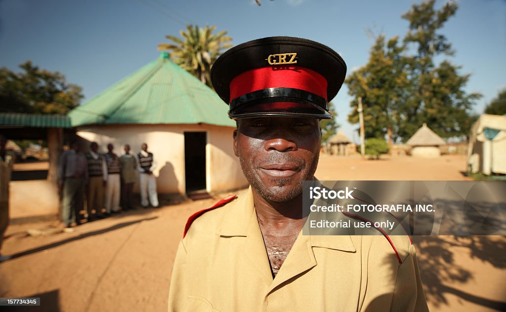 Zambian Policeman  Police Force Stock Photo