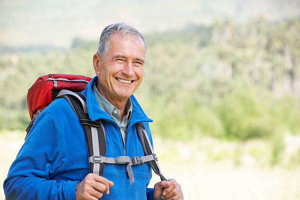 istock Portrait Of Senior Man On Hike 157734818