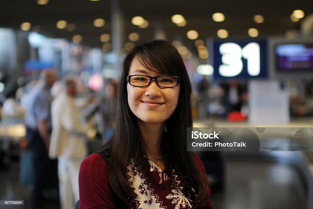 Student In Flughafen - Lizenzfrei Flughafen Stock-Foto