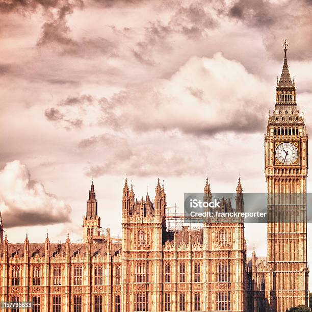 Photo libre de droit de London Big Ben Parlement banque d'images et plus d'images libres de droit de Londres - Londres, Paysage urbain, Style rétro