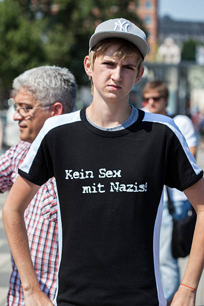 No sex with nazis  national democratic party of germany stock pictures, royalty-free photos & images