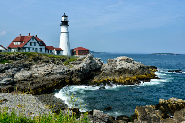 istock Portland Head Light Lighthouse on Scenic Maine Coast 157736141