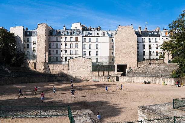 paris, frança: arenes de lutece romana - arenes de lutece - fotografias e filmes do acervo