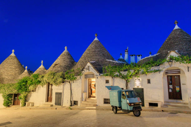 istock Trulli in Alberobello at dusk, Puglia 1577368549