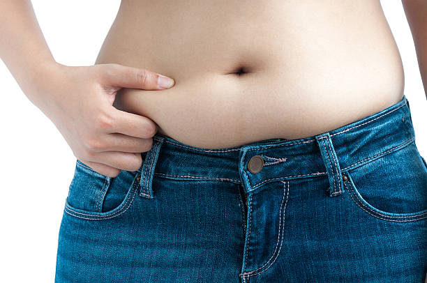 istock Woman Pinching Her Belly Fat 157738294