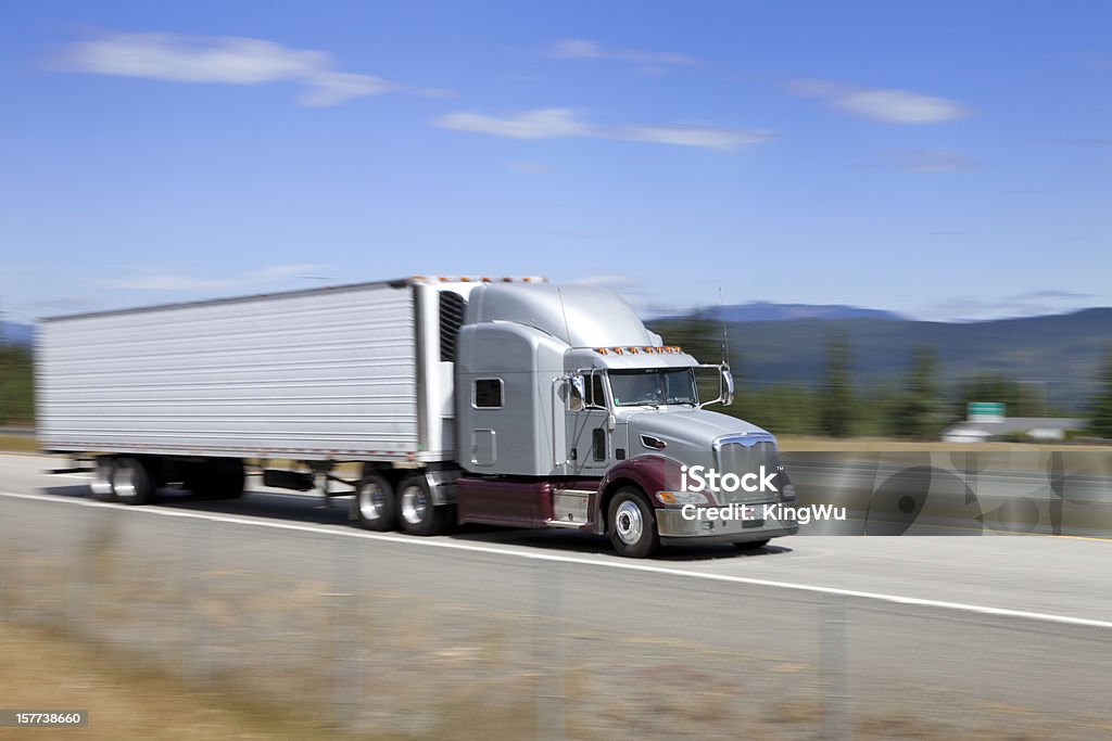 Lkw auf der Autobahn - Lizenzfrei Aktivitäten und Sport Stock-Foto