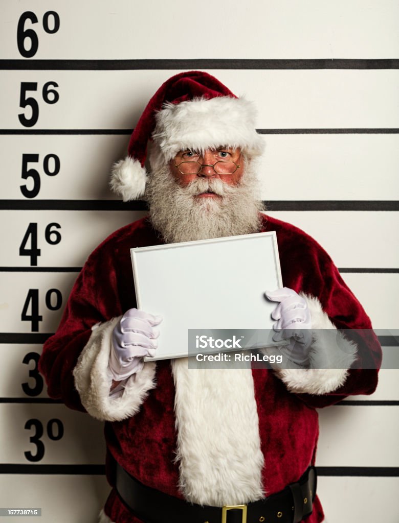 Santa Claus Mugshot - Foto de stock de Papá Noel libre de derechos