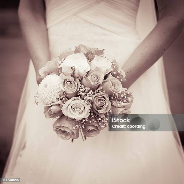 Vintage Wedding Bouquet Stock Photo - Download Image Now - Bouquet, Bride, Color Image