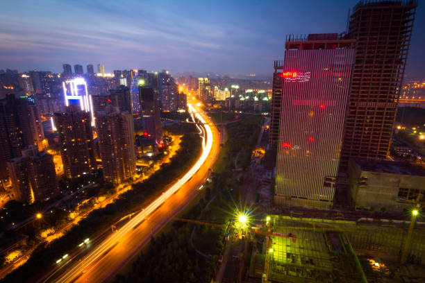 istock City in the twilight 157739157