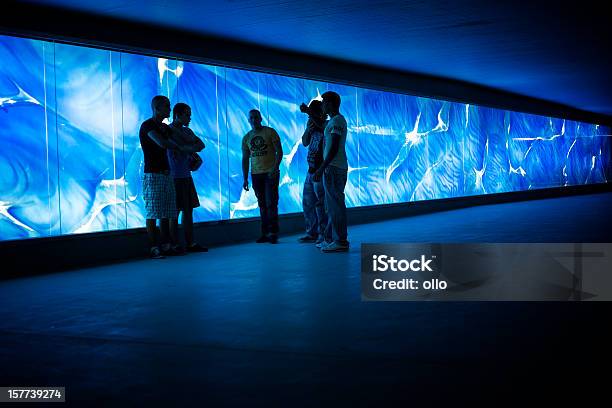 Urban Meeting Point Stock Photo - Download Image Now - Adult, Blue, Blurred Motion