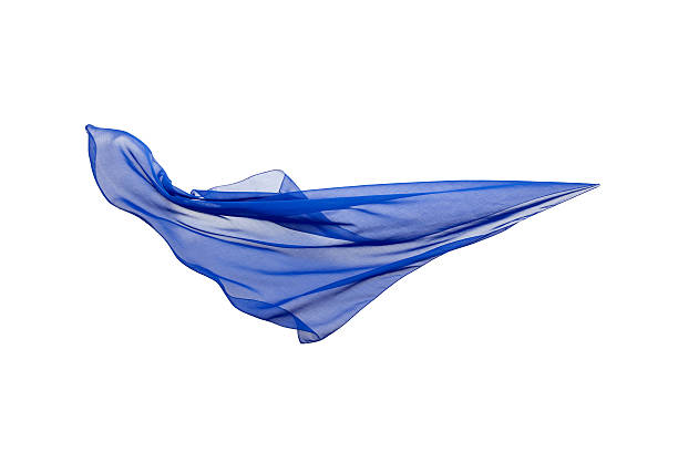Scarf in the wind Blue scarf in the wind scarf stock pictures, royalty-free photos & images