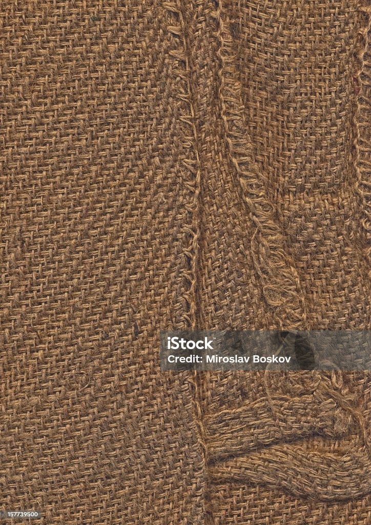 Haute résolution Sackcloth plissé et froissé Grunge de la Texture - Photo de Coudre libre de droits