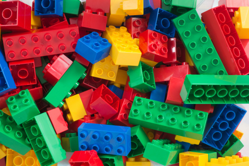 colorful toy cubes 