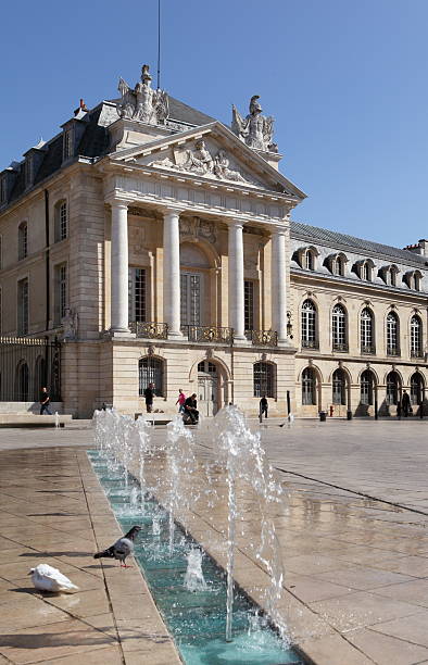 Dukes of Burgundy Palace on Libération square in Dijon, France  editorial architecture famous place local landmark stock pictures, royalty-free photos & images