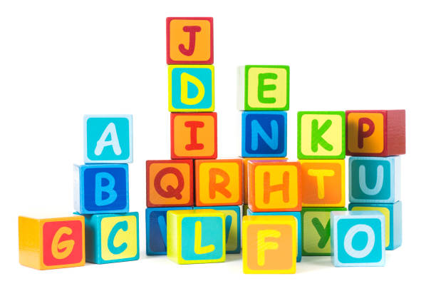istock letter cubes - letter building blocks 157739797