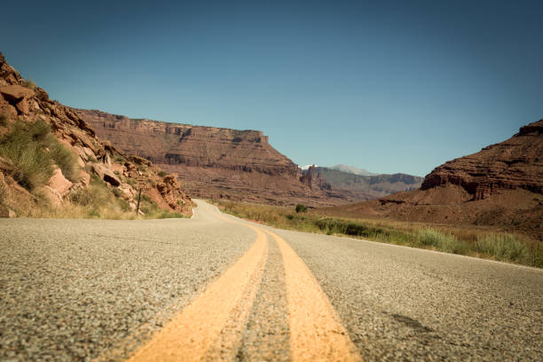 Curved Road, Southwest USA near Moab Utah