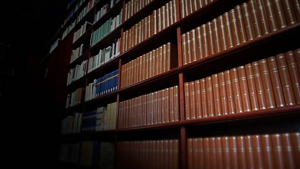 istock Encyclopaedias in the library 157739878