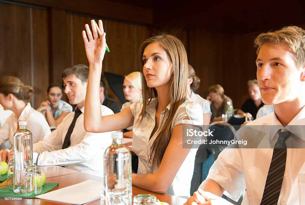 Pergunta de conferência - Foto de stock de Sessão do Plenário royalty-free