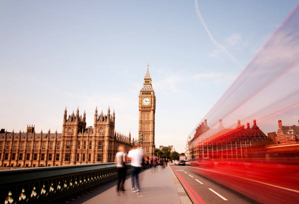 istock London bus on Westminster Bridge, Big Ben 157739992