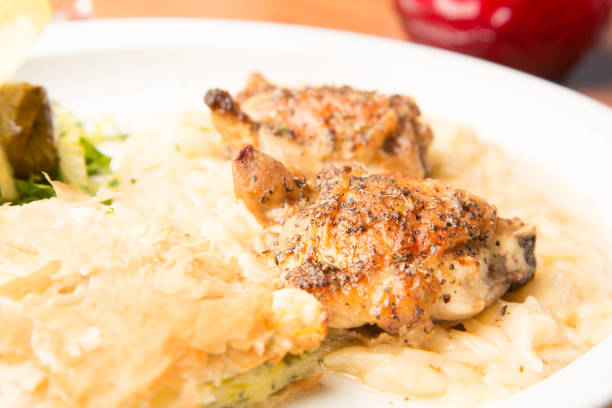 istock Greek Lemon Chicken with Orzo 157740101