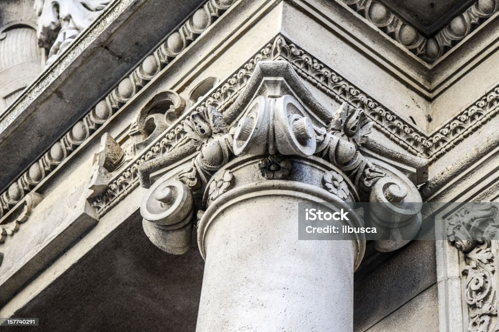 Coluna de capital - Royalty-free Antiguidade Foto de stock