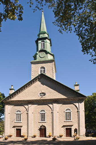 The protestant church of the Dutch calvanistical religion in the town of Bruinisse in the province of Zeeland.