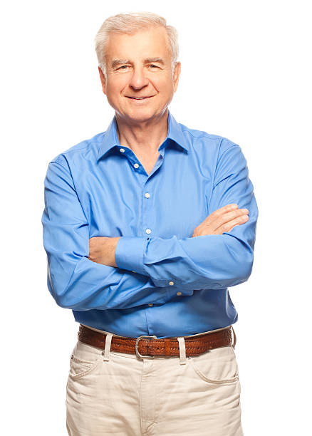 istock Studio Portrait of a Senior Man 157741321