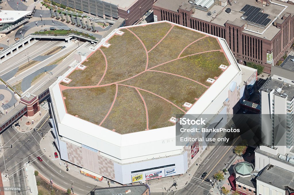 Minneapolis Target Center Aerial  Minnesota Timberwolves Stock Photo