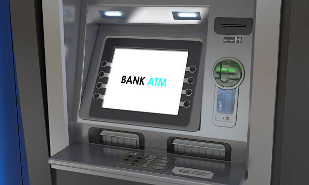 Detailed Image of an ATM stock photo