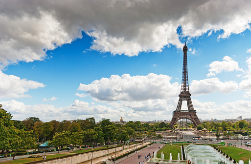 The Eiffel Tower is a metal tower completed in 1889 for the Universal Exhibition and then became the most famous monument in Paris, known throughout the world as a symbol of the city itself and of France.