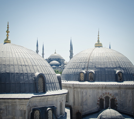 Hagia Sophia in Sultanahmet district, Istanbul. Turkey.